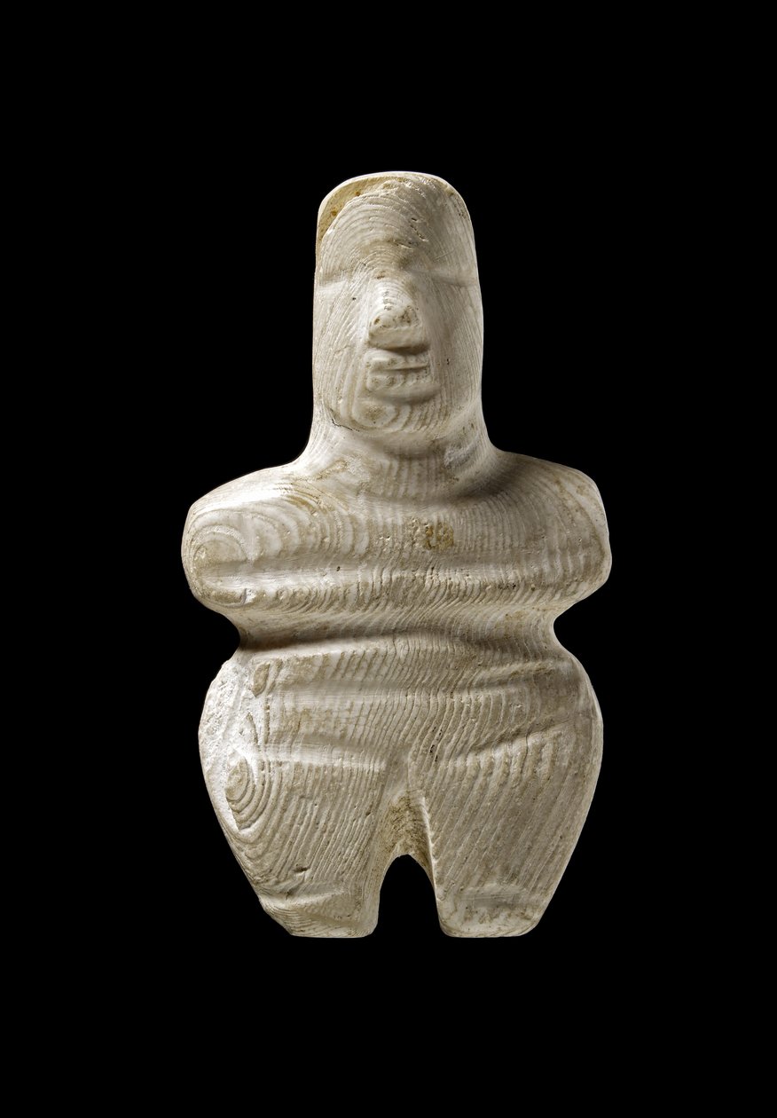 Kykladisk figur, Naxos, ca. 3000–2000 f.Kr. (marmor) av Greek