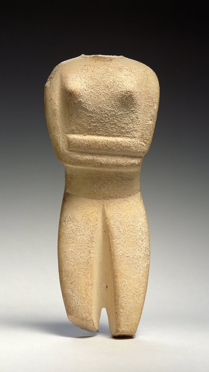 Kykladisk figur, Spedos, ca. 2700-2500 f.Kr. (marmor) av Greek
