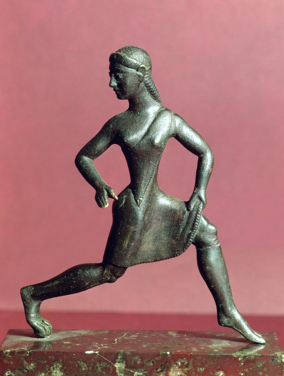 Figur av en jente som løper, (bronse) av Greek