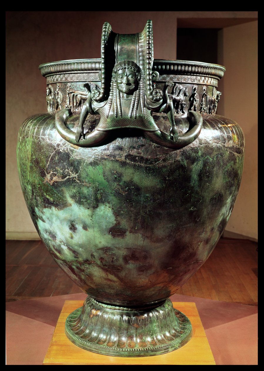 Krater, fra graven til en prinsesse av Vix (bronse) (se også 173539 og 175991) av Greek