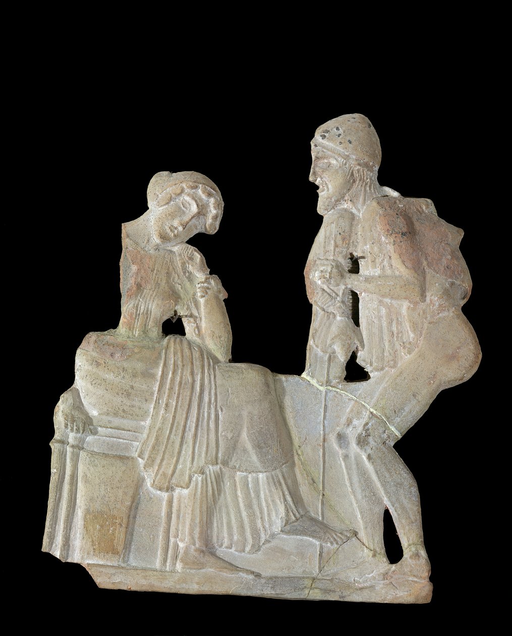 Relieff som viser Odyssevs og Penelope, fra Milo, ca. 450 f.Kr av Greek