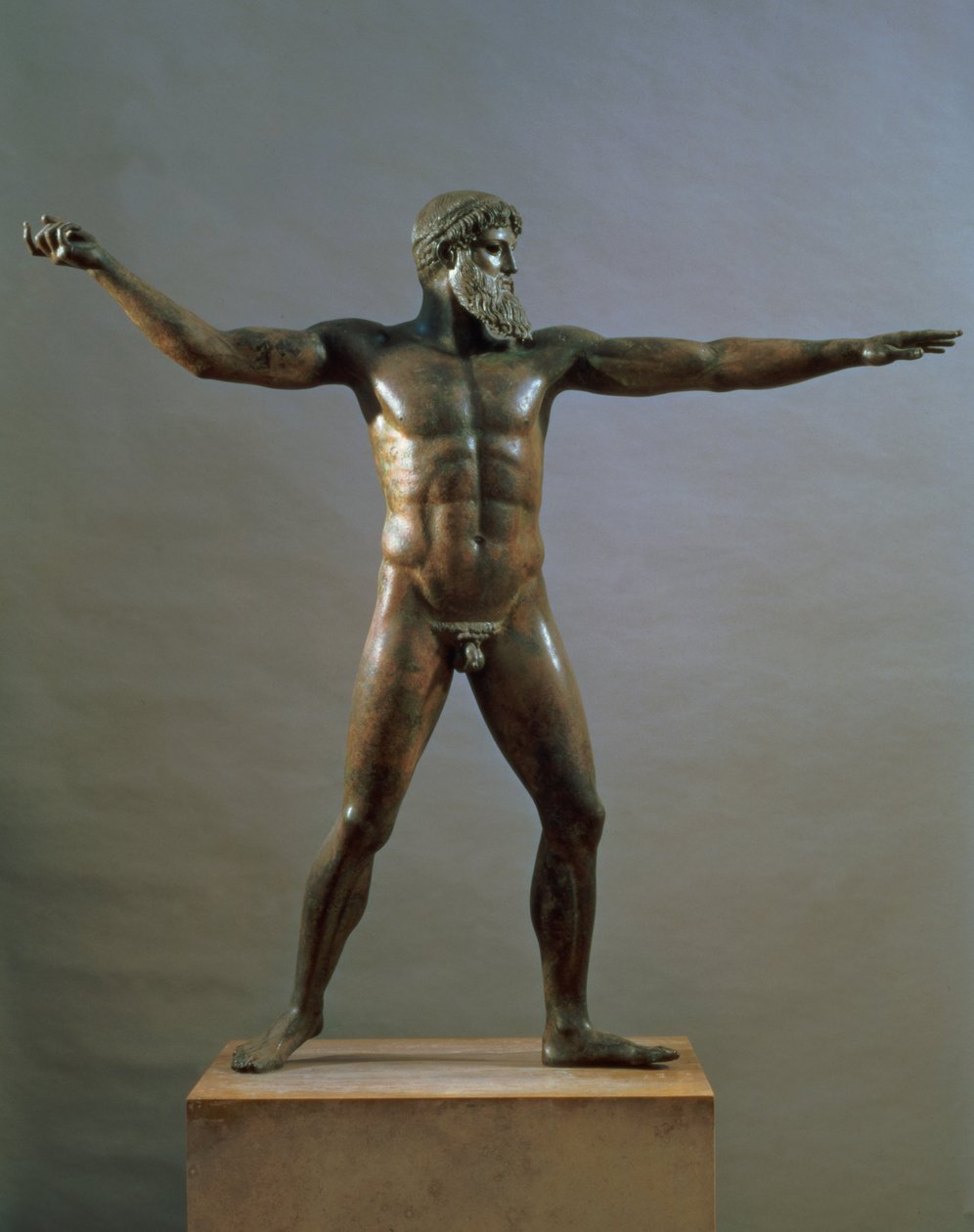 Statue av Poseidon, ca. 460–450 f.Kr. (bronse) av Greek
