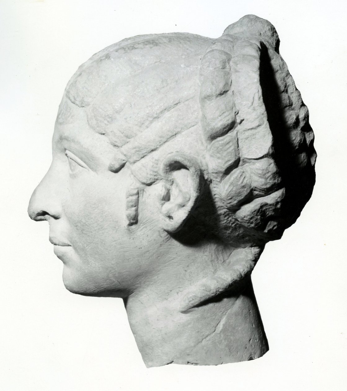 Syrisk kvinne noen ganger identifisert som Cleopatra - profil, 1. århundre f.Kr. (skulptur) av Greek