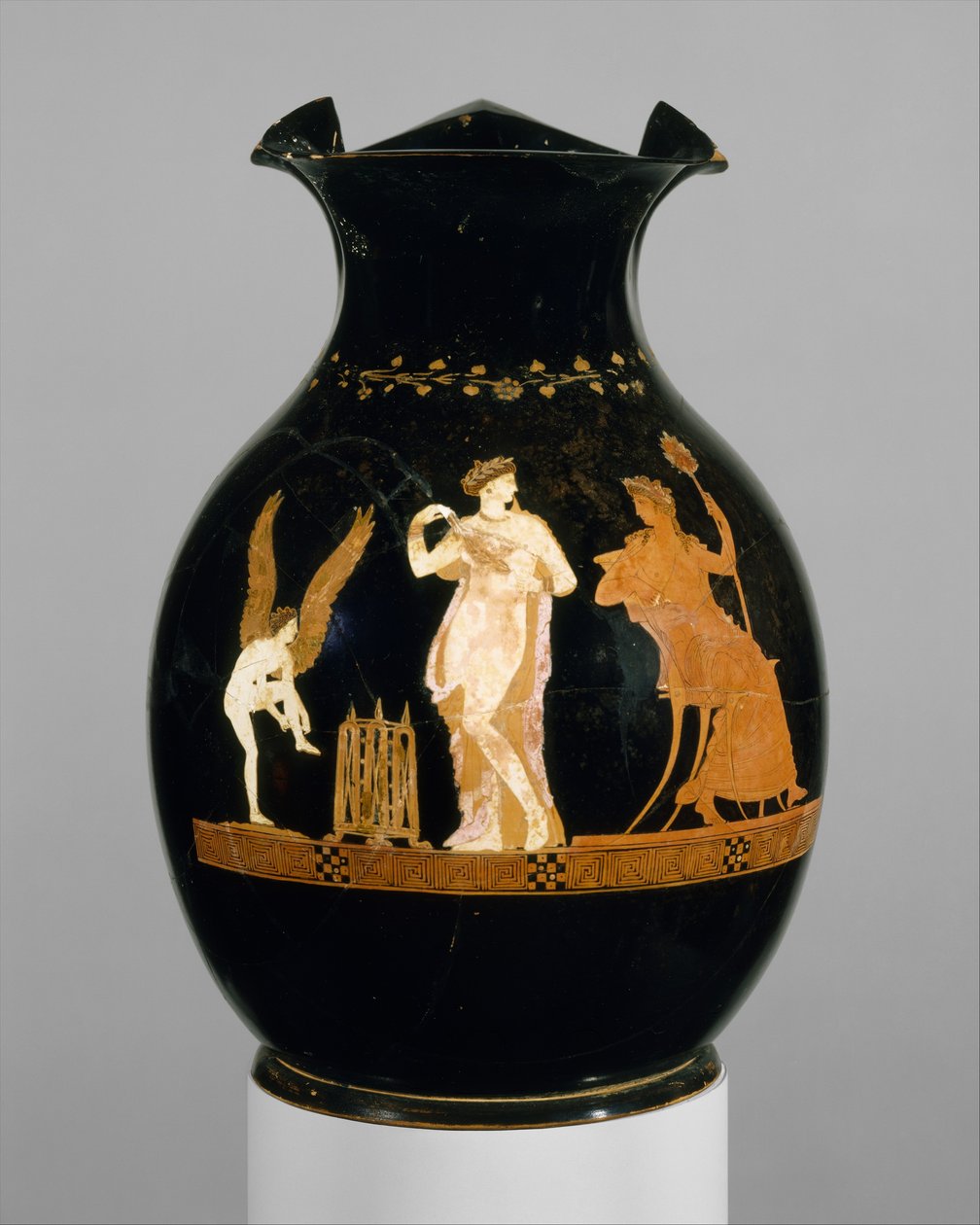 Terracotta oinochoe, ca. 350 f.Kr. (terrakotta) av Greek
