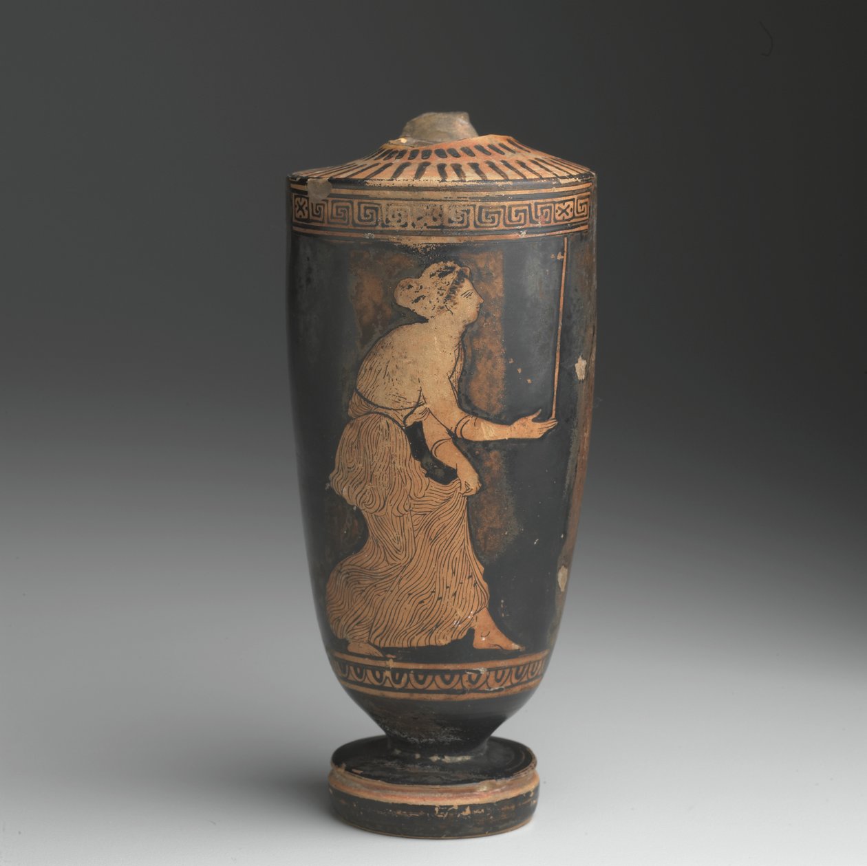 Attic Lekythos (glasert keramikk) av Greek