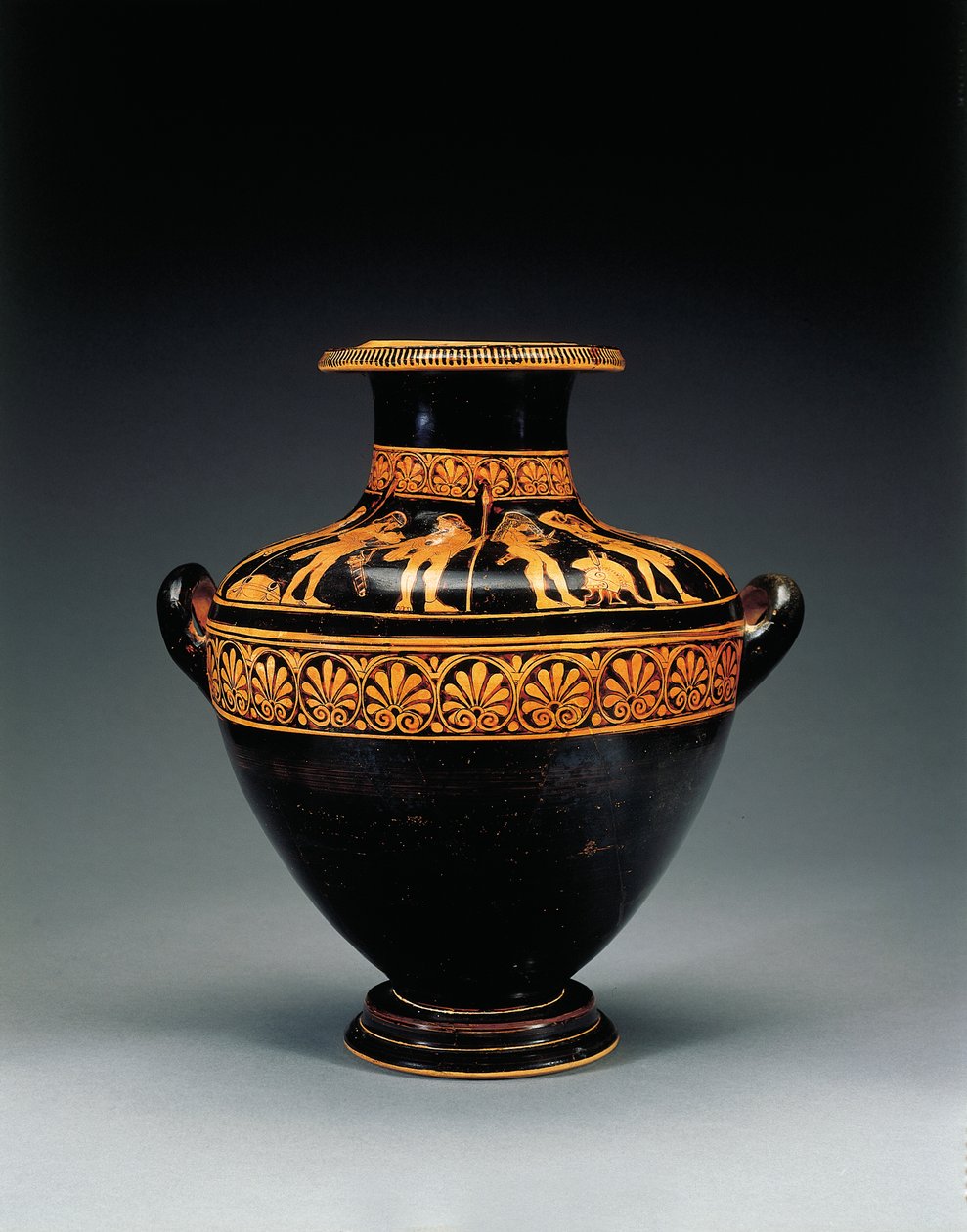 Attisk rødfigurkalpis, ca.470-460 f.Kr av Greek School