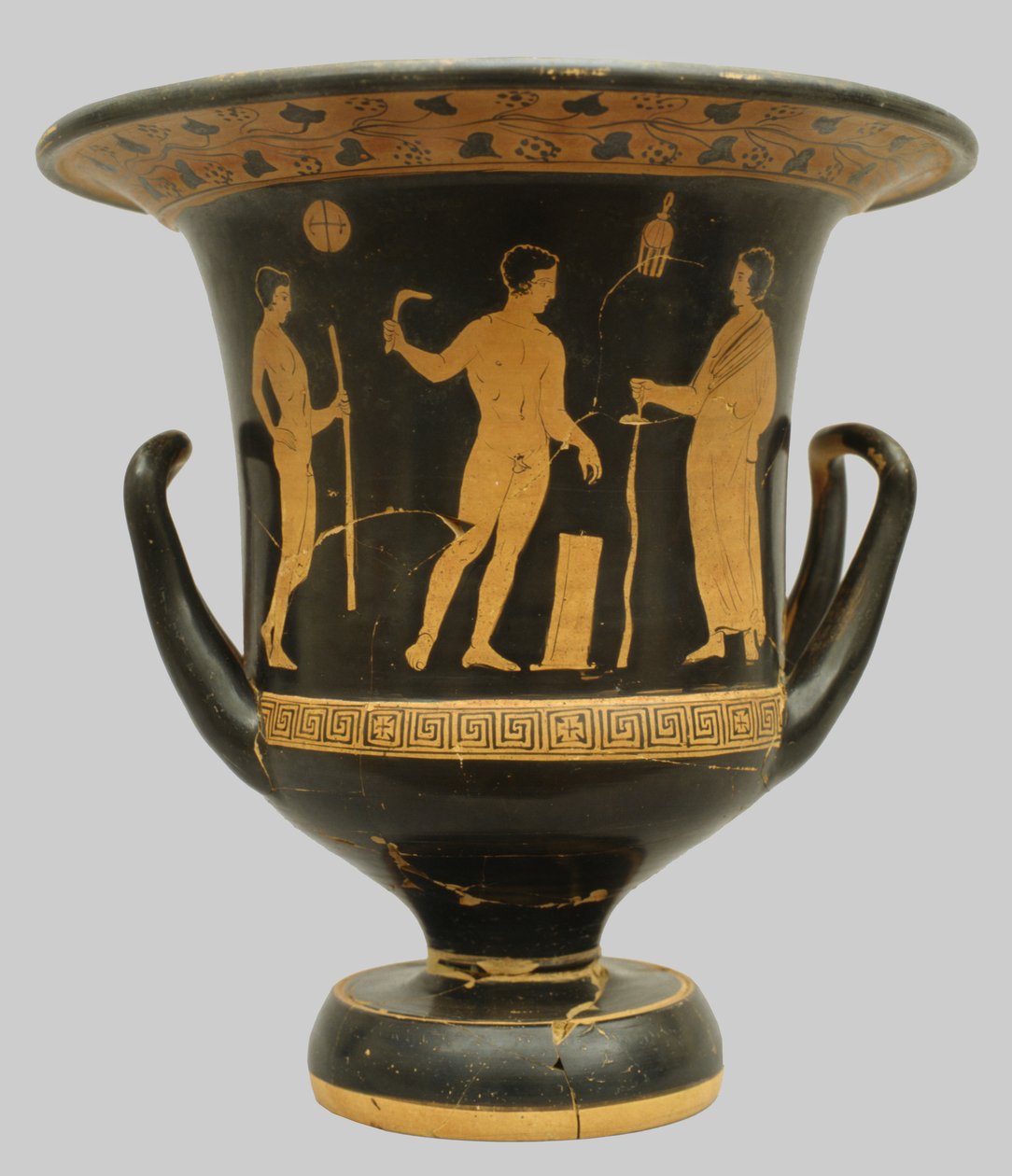 Klokkeformet krater fra Pisticci, Italia (keramikk) av Greek School