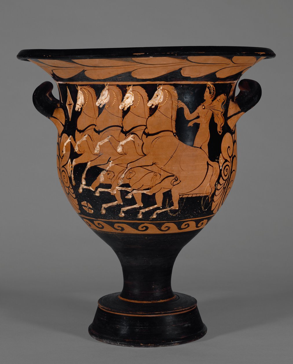 Campanian Bell Krater, ca. 320 f.Kr. (terrakotta) av Greek School