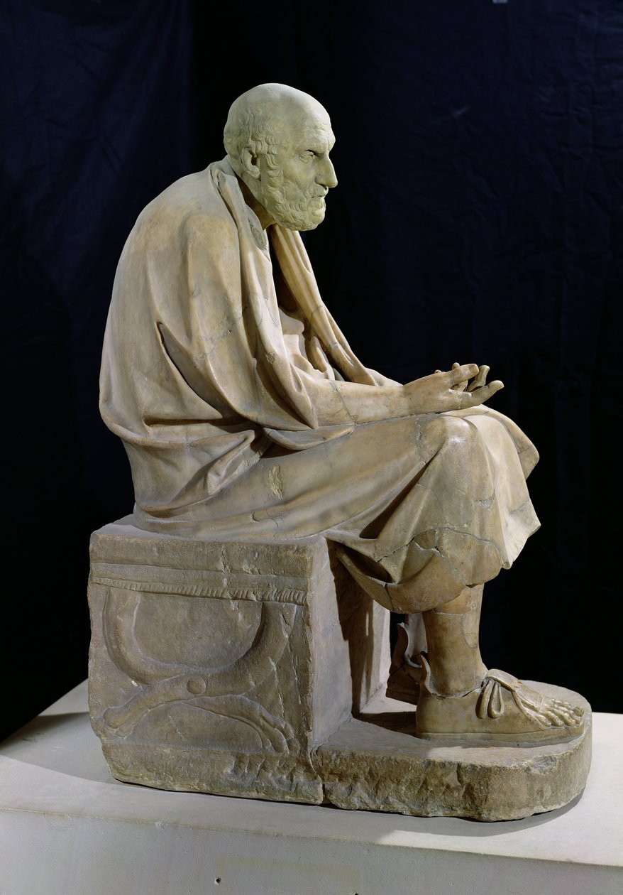 Statue av Chrysippus av Greek School