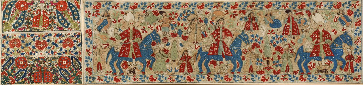 Brudeputetrekk, fra Ioannina, Ipeiros, 1600-1700-tallet (lin med silke- og sølvmetalltråder) av Greek School