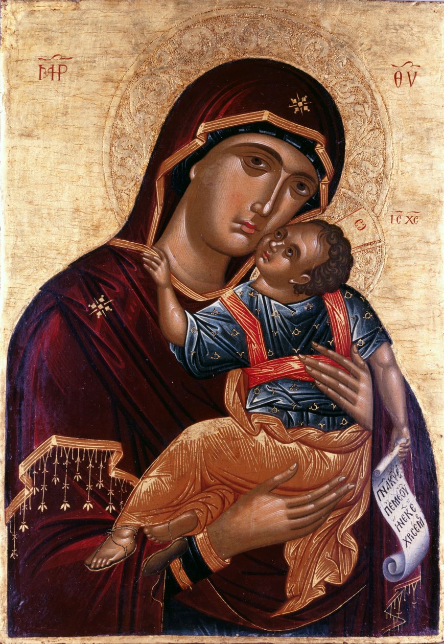 Fecioara Tandreței Fecioara Eleusanorwegian av Greek icon