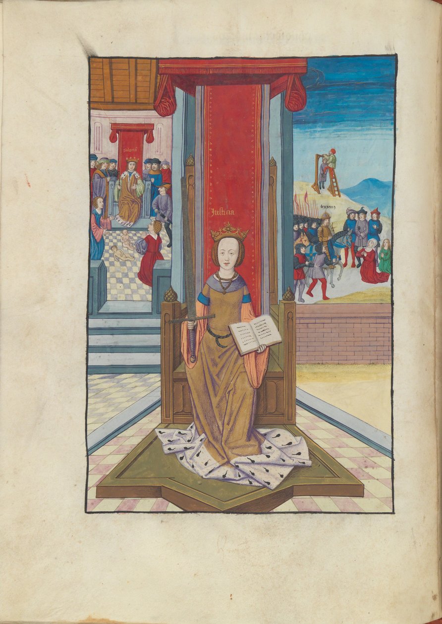 Justice Justice fra Margaret Philosophica, 1500-tallet. av Gregor, Reisch