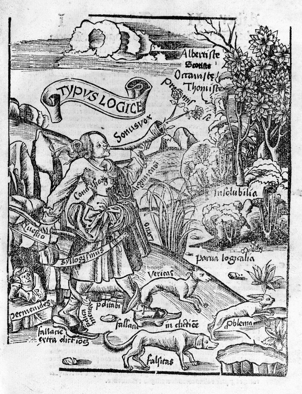 Liberal Arts: Logic - in "" Philosophical Daisy"" av Gregor Reisch (1467-1525). Bale av Gregor Reisch