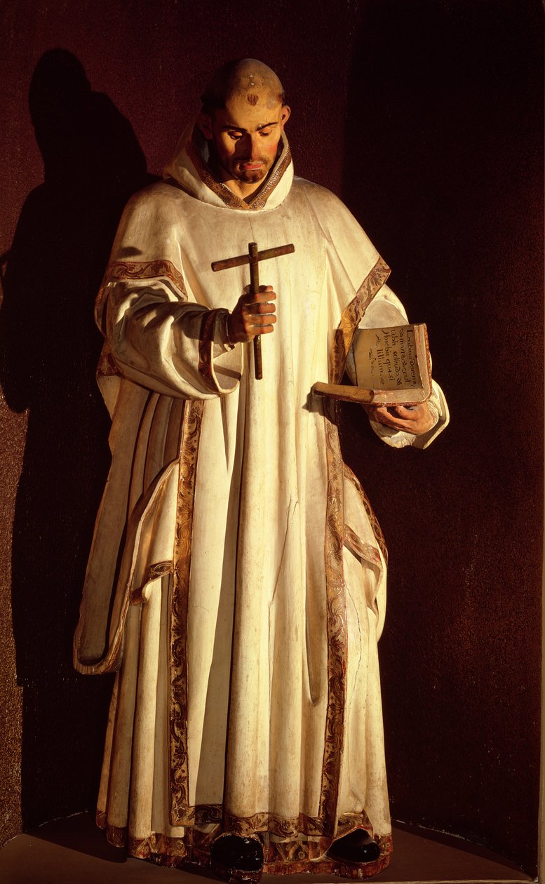 San Bruno (polykromt tre) av Gregorio Fernandez
