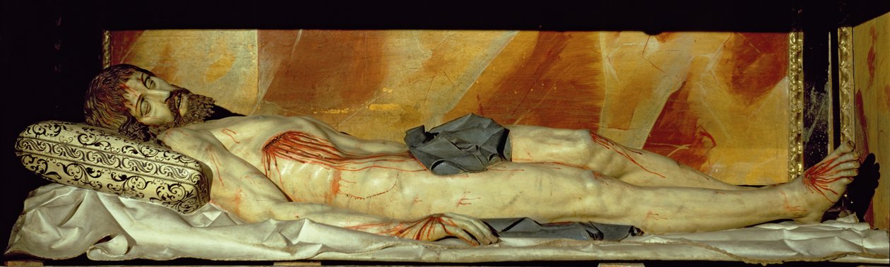 Dead Christ (polykrom stein) av Gregorio Fernandez