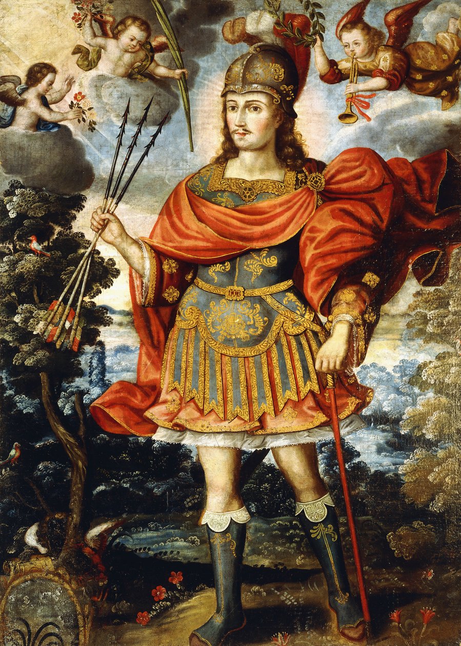 Den hellige Sebastian, ca. 1620 av Gregorio Gamarra