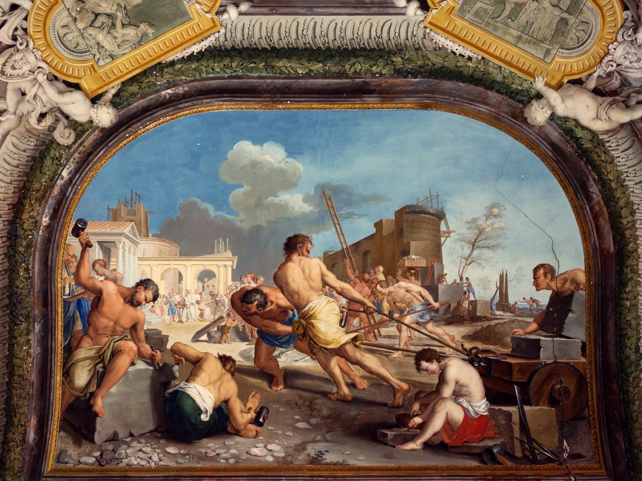 Foundation of Pesaro, detalj av Gregorio Lazzarini