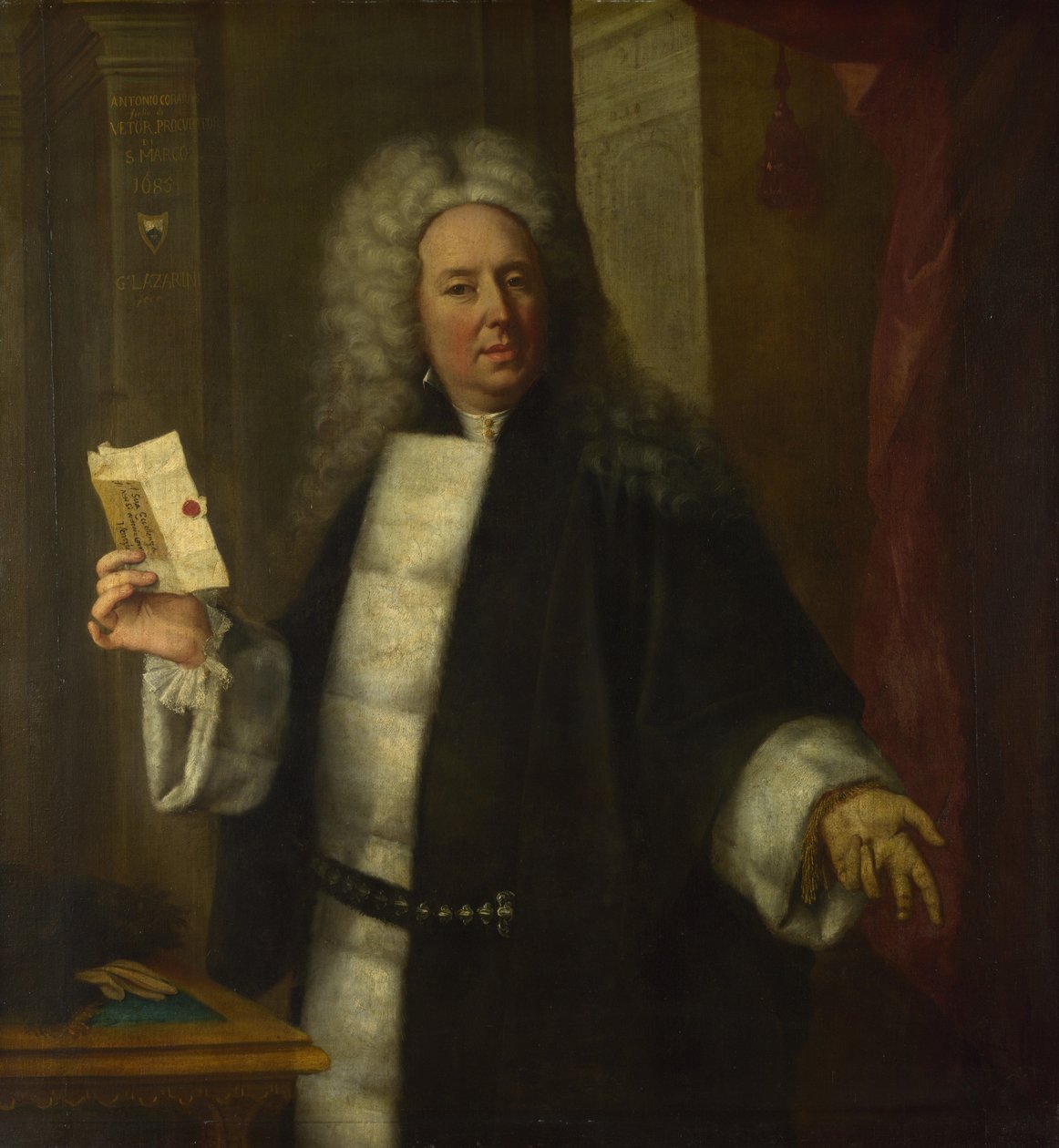Portrett av Antonio Correr, 1685 av Gregorio Lazzarini