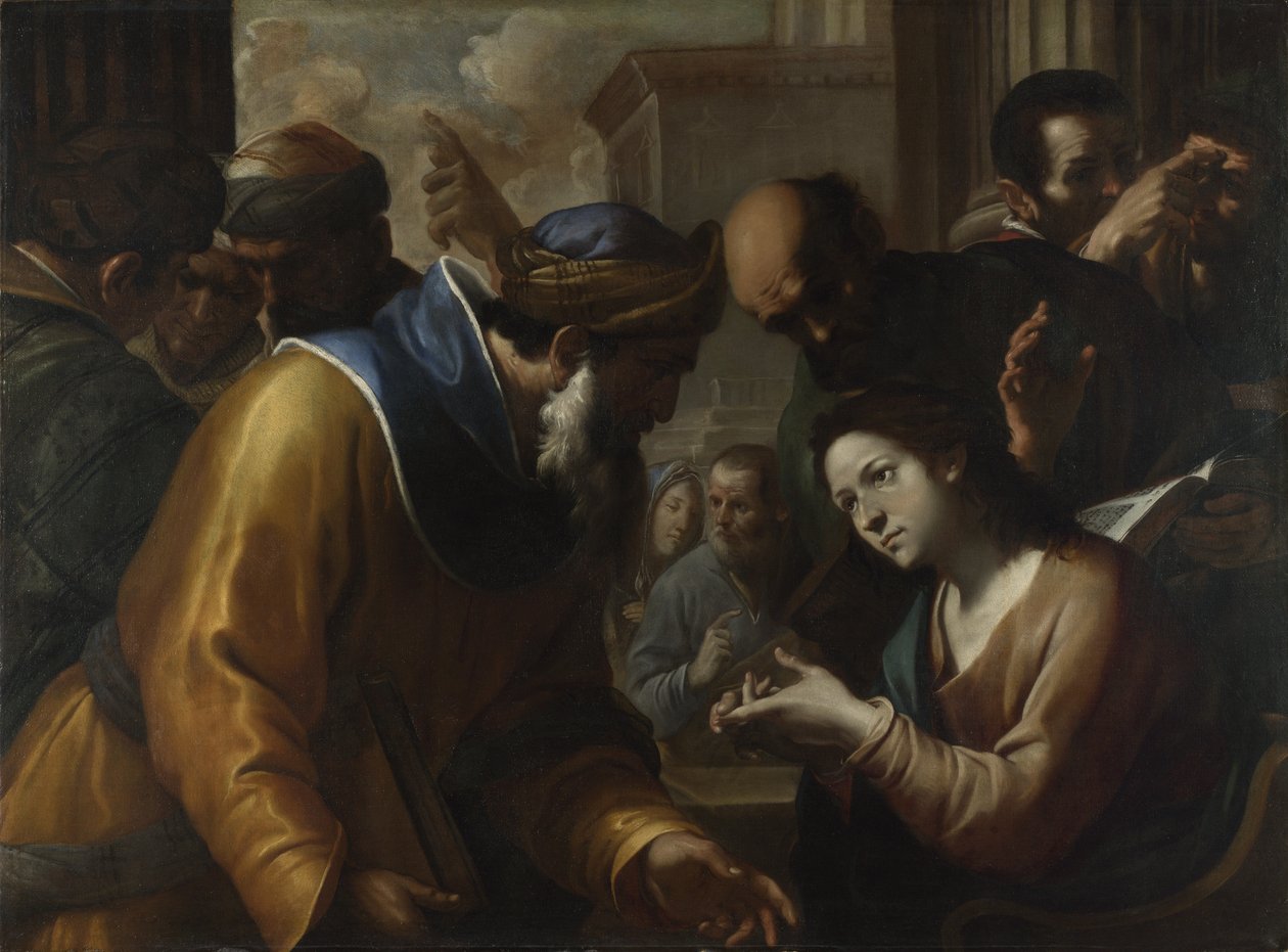 Kristus diskuterte med legene, 1660-tallet av Gregorio Preti