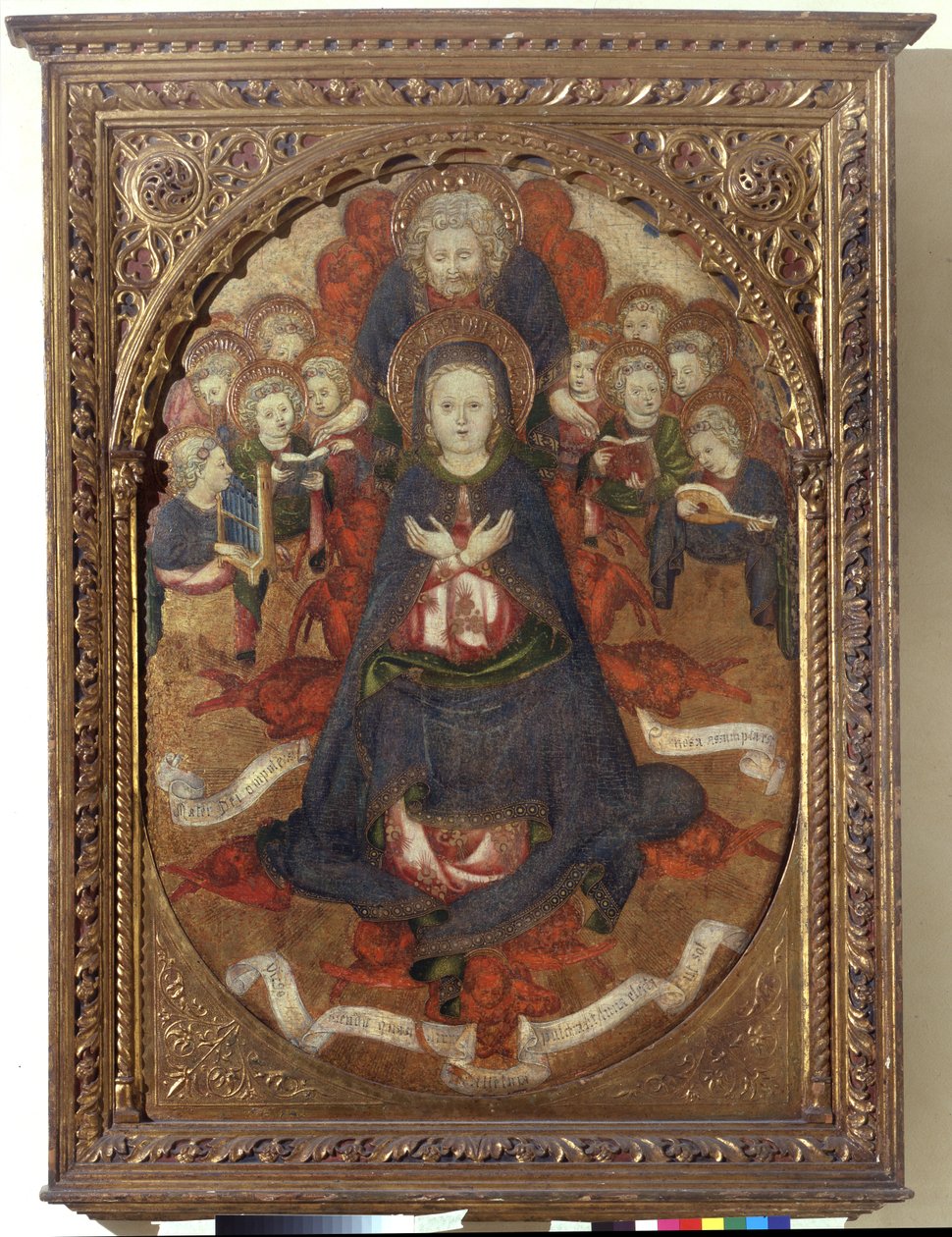Jomfruens himmelfart, ca. 1450 (tempera om bord) av Gregorio Zavattari