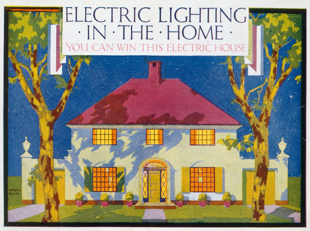 Elektrisk belysning i hjemmet, 1910 av F. Gregory Brown