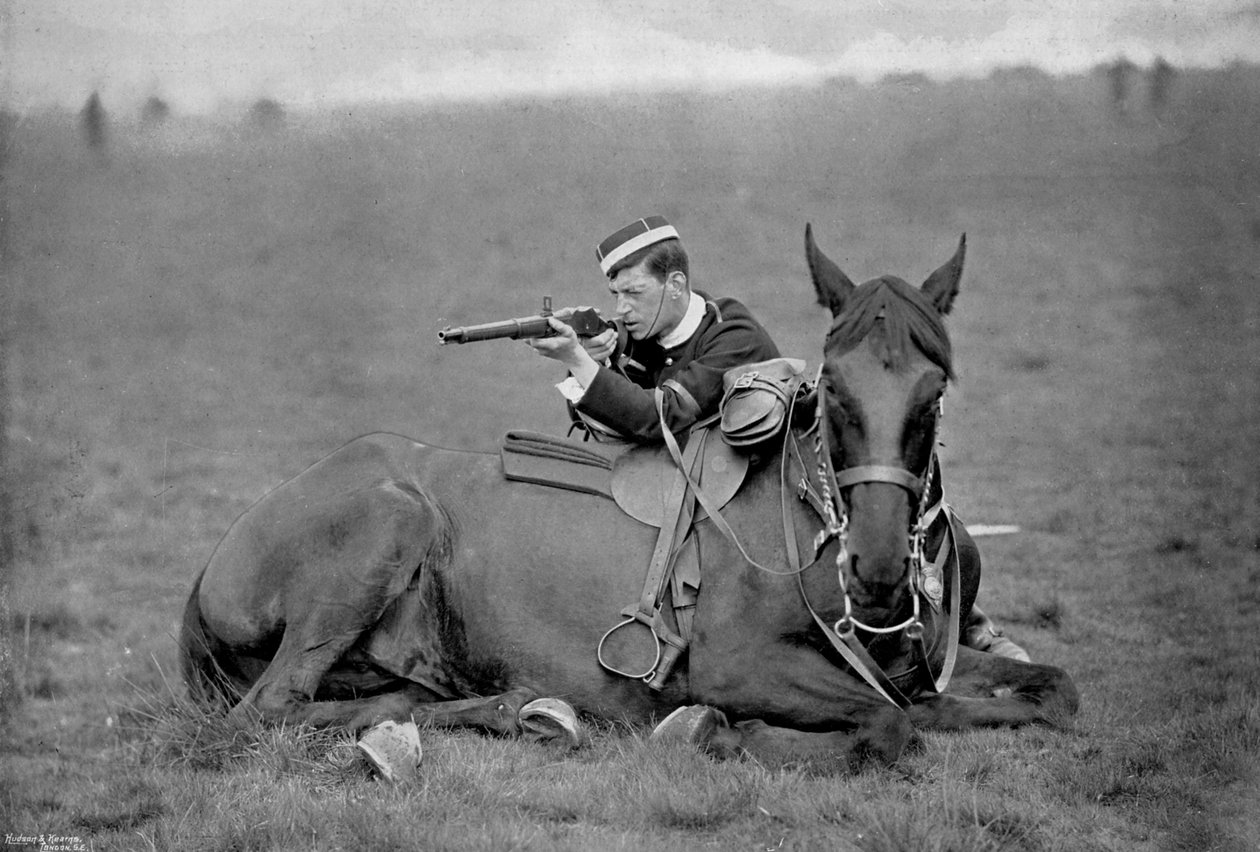 En avmontert lanser ved en trefning, 1896 av Gregory and Co