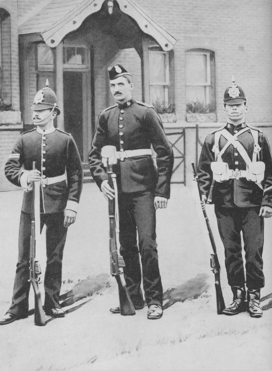 Korporal og menige, bufferne, c1880 av Gregory and Co