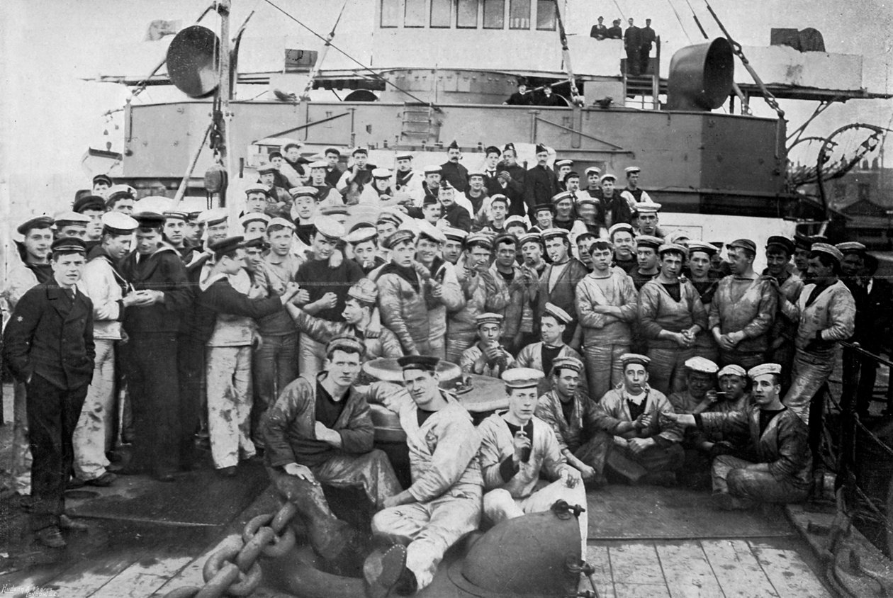 Motorromsvurderinger om bord på HMS Majestic, 1896. av Gregory and Co