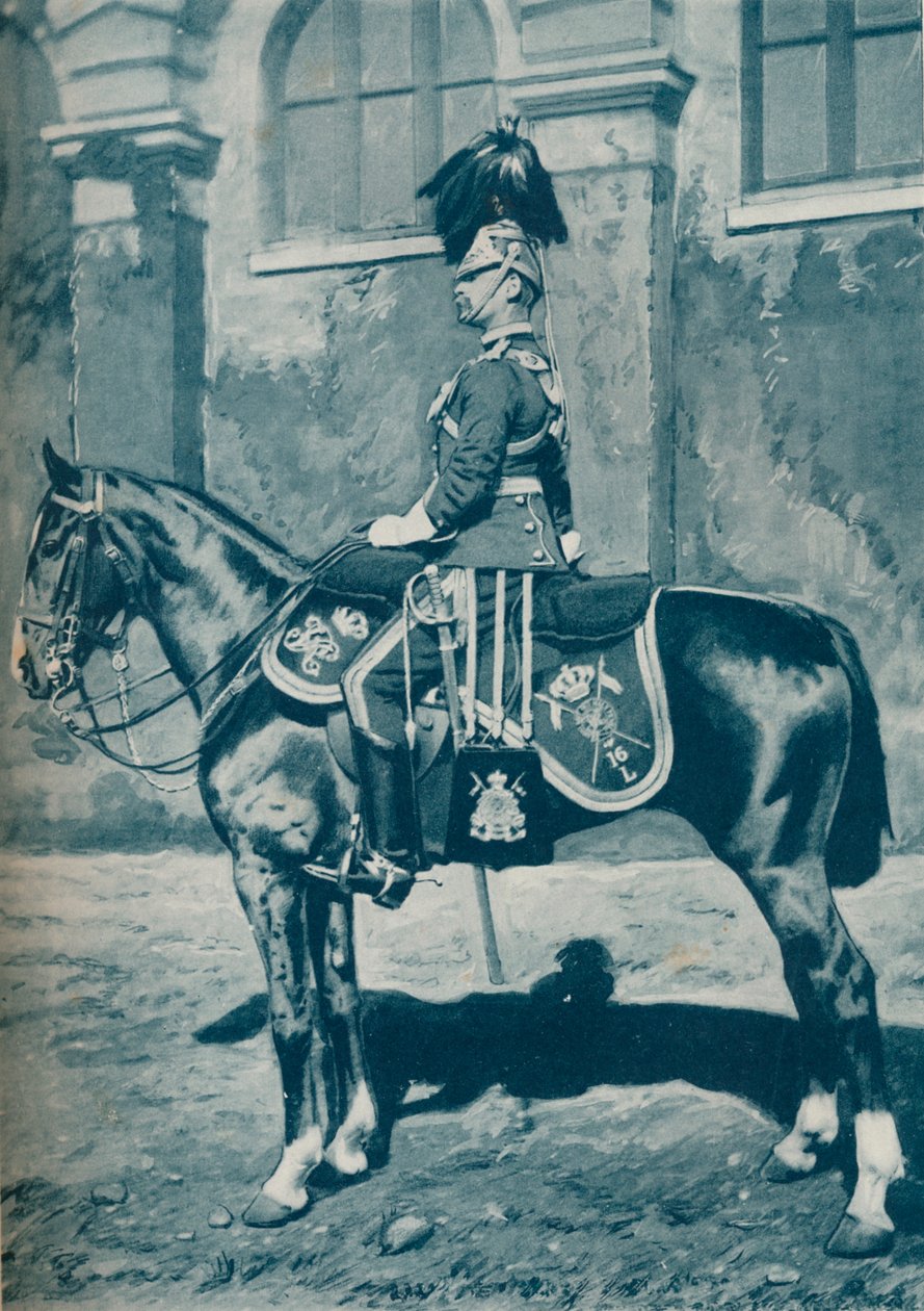 Løytnant, 16. Lancers, c1880 av Gregory and Co