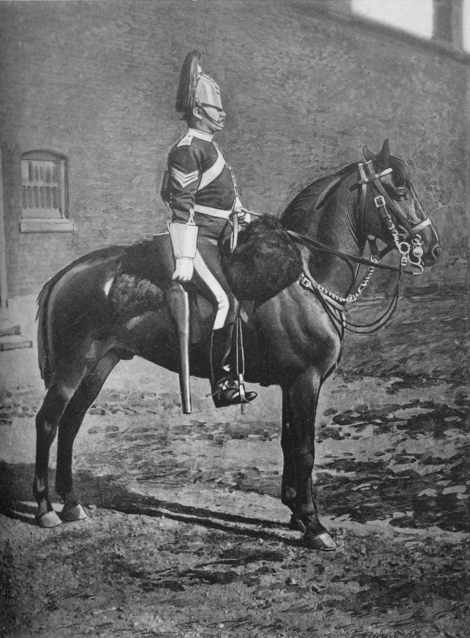 Sersjant, 2nd Dragoon Guards Queens Bays, c1880 av Gregory and Co