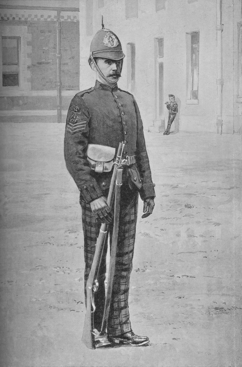 Sersjant, The Cameronians Scottish Rifles, c1880 av Gregory and Co
