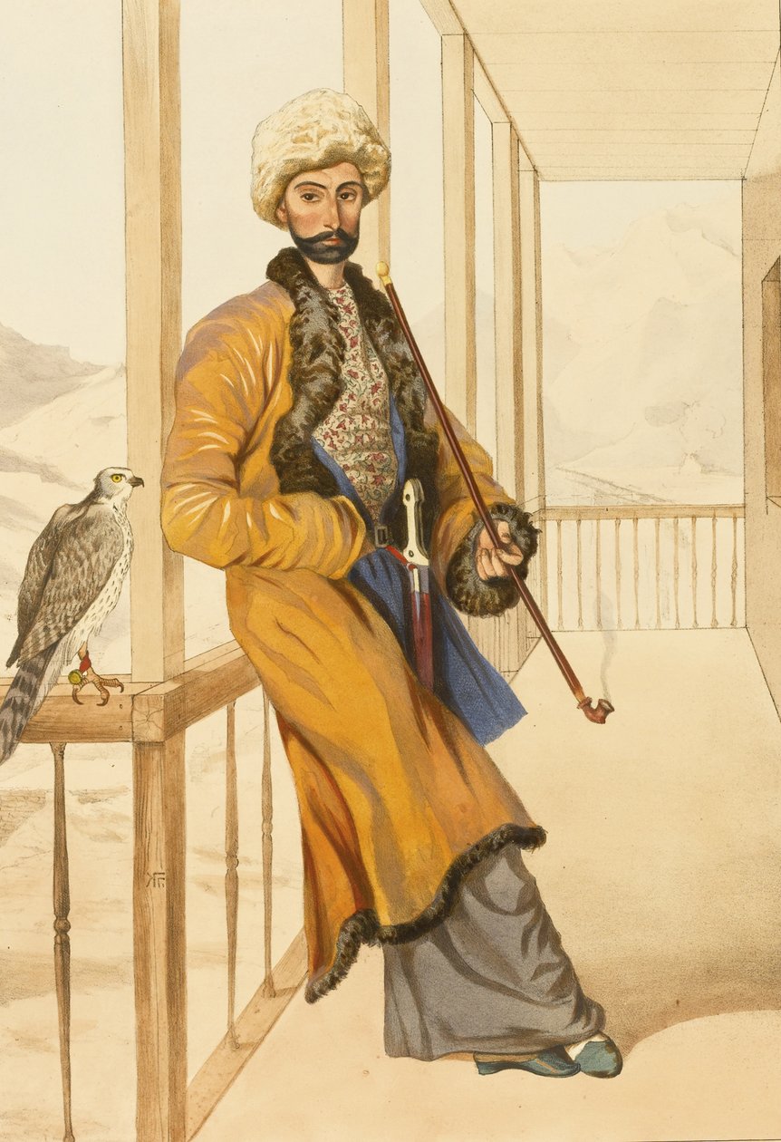 Kaukasisk tradisjonell kjole, 1840-tallet av Grigori Grigorevich Gagarin