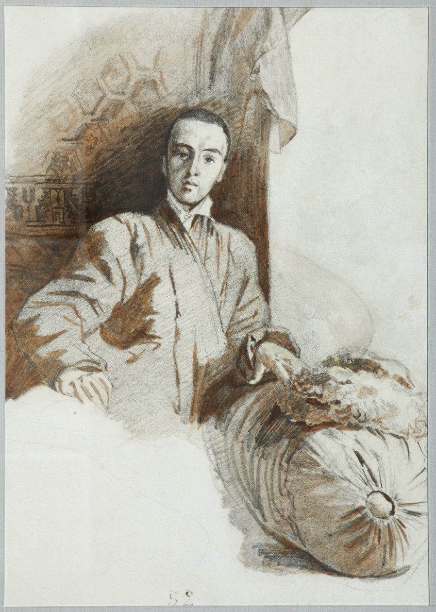 Portrett av grev Alexander Illarionovich Vasilchikov 1818-1881, 1841 av Grigori Grigorevich Gagarin