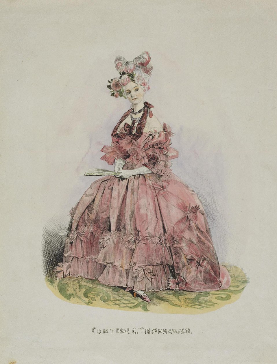 Portrett av grevinne Dolly de Ficquelmont 1804-1863, 1831-1840 av Grigori Grigorevich Gagarin