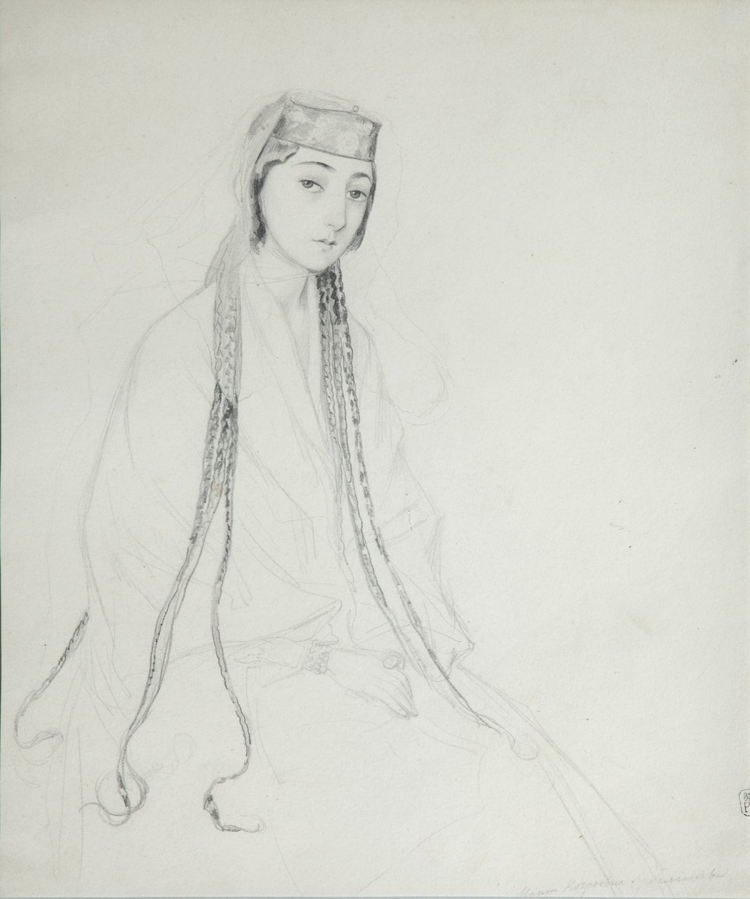 Portrett av prinsesse Maria Maiko Orbeliani 1818-1849, 1840-1842 av Grigori Grigorevich Gagarin