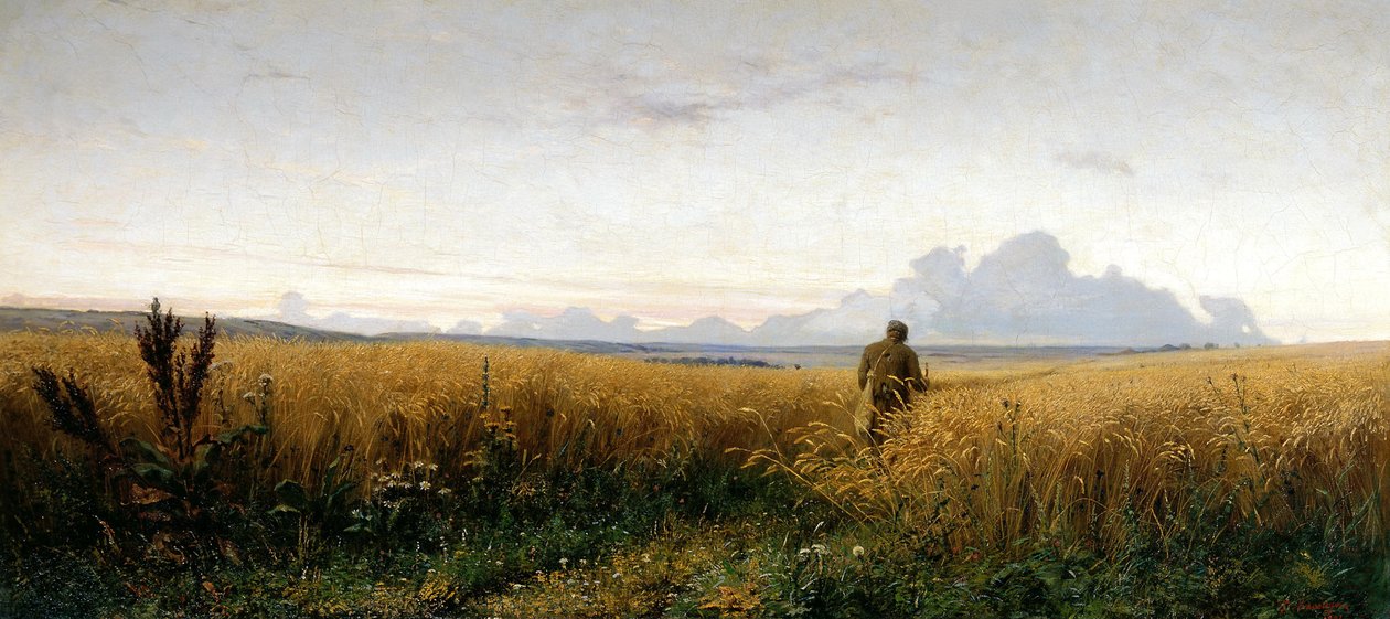 Gangsti i en rugåker, 1881 av Grigori Grigorievich Mjasoedov