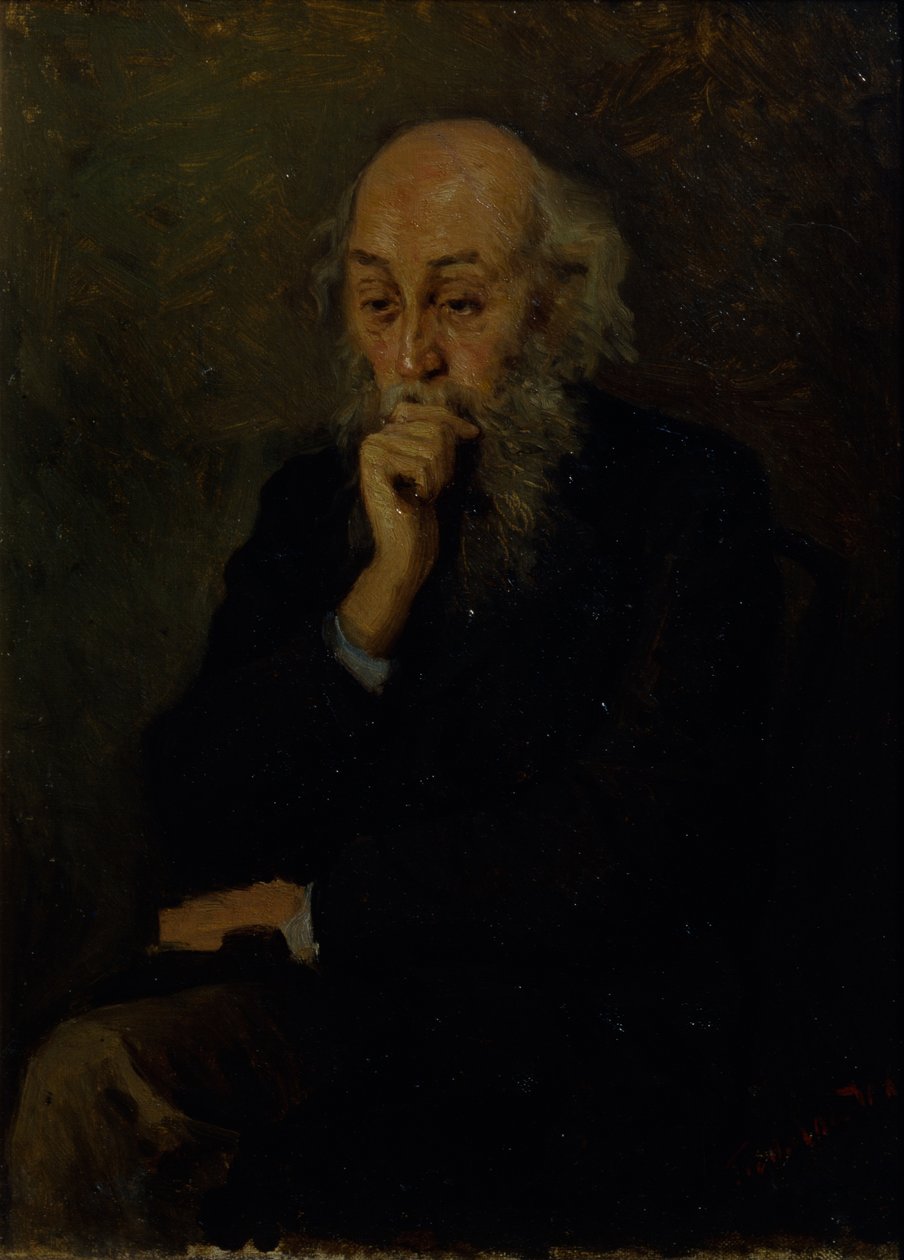Portrett av kunstneren Nikolai Ge 1831-1894 av Grigori Grigoryevich Myasoedov