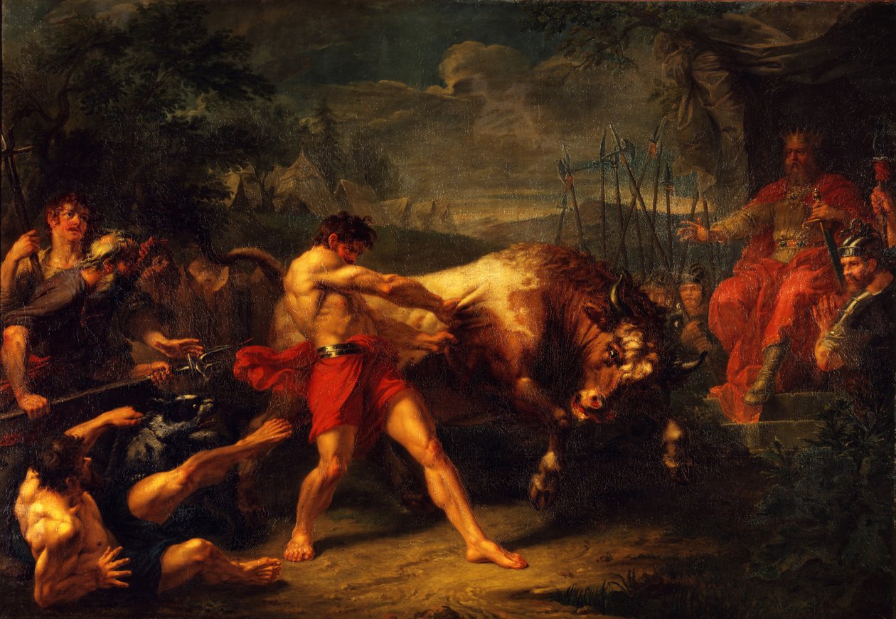 Styrkeprøven til Yan Usmar, 1796 av Grigori Ivanovich Ugryumov