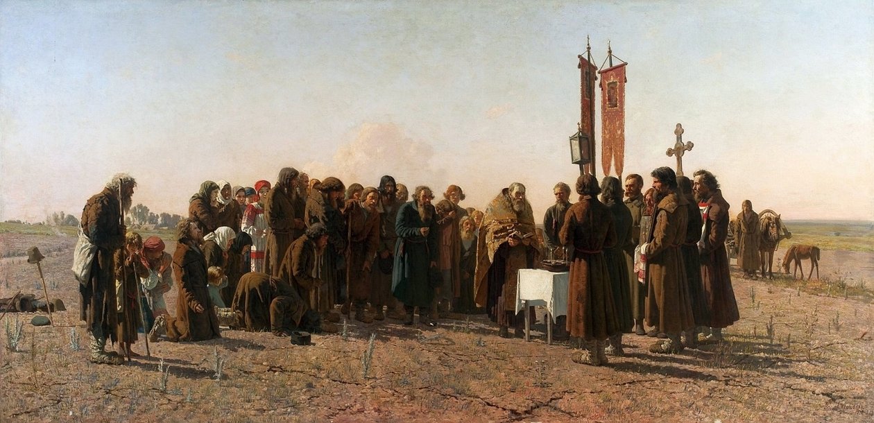 En bønn i tørketid. av Grigoriy Myasoyedov