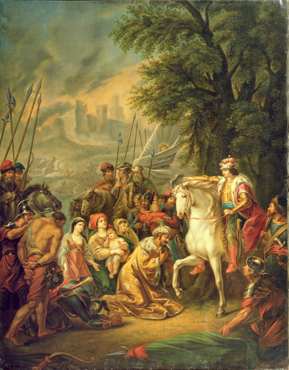 Tsar Ivan IV (1530-84) Erobret Kazan i 1552 av Grigoriy Ivanovich Ugryumov