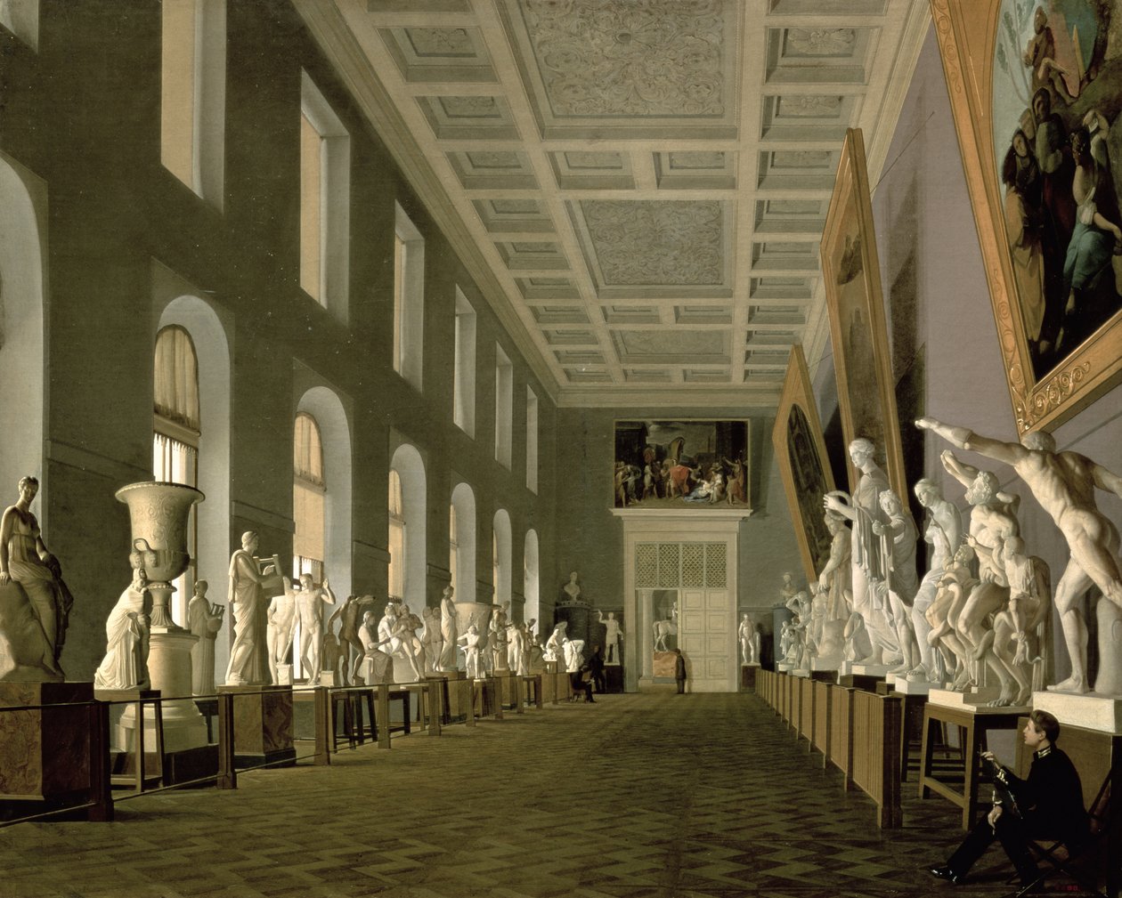 Antikvitetsgalleriet ved Kunstakademiet, 1836 av Grigory Mikhailov