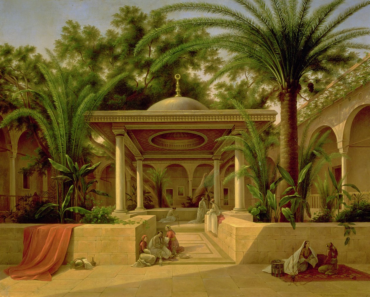 Khabanija-fontenen, Kairo, 1845 av Grigory Tchernezov