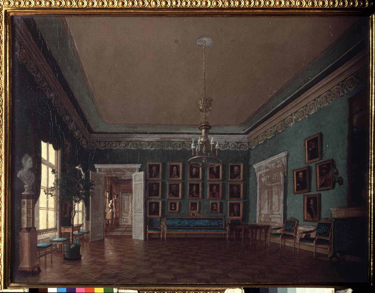 I rommet. Maleri av Grigori Karpovich Mikhaylov (1814-1867), olje på lerret. Russisk kunst fra 1800-tallet. Statens Tretyakov-galleri, Moskva. av Grigory Mikhailov