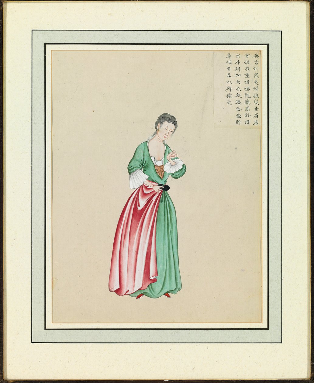 Portrett av en utlending, ca. 1765 av Guanpeng Ding