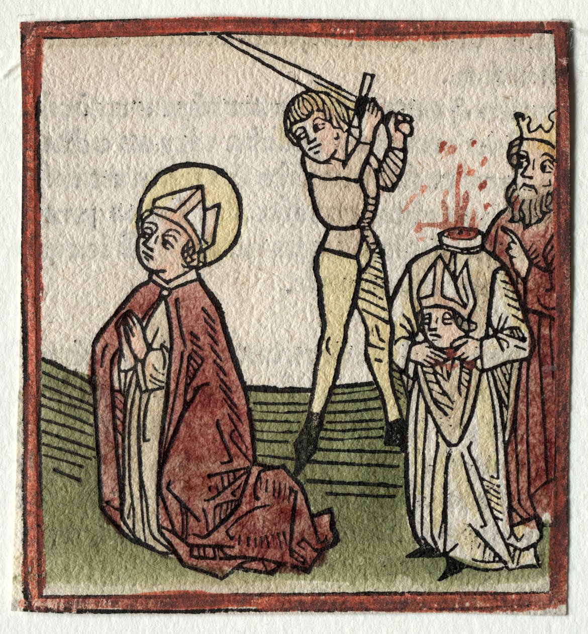 Sts. Theonestus og Albanus; eller St. Louis. Pancrace av Günther Zainer