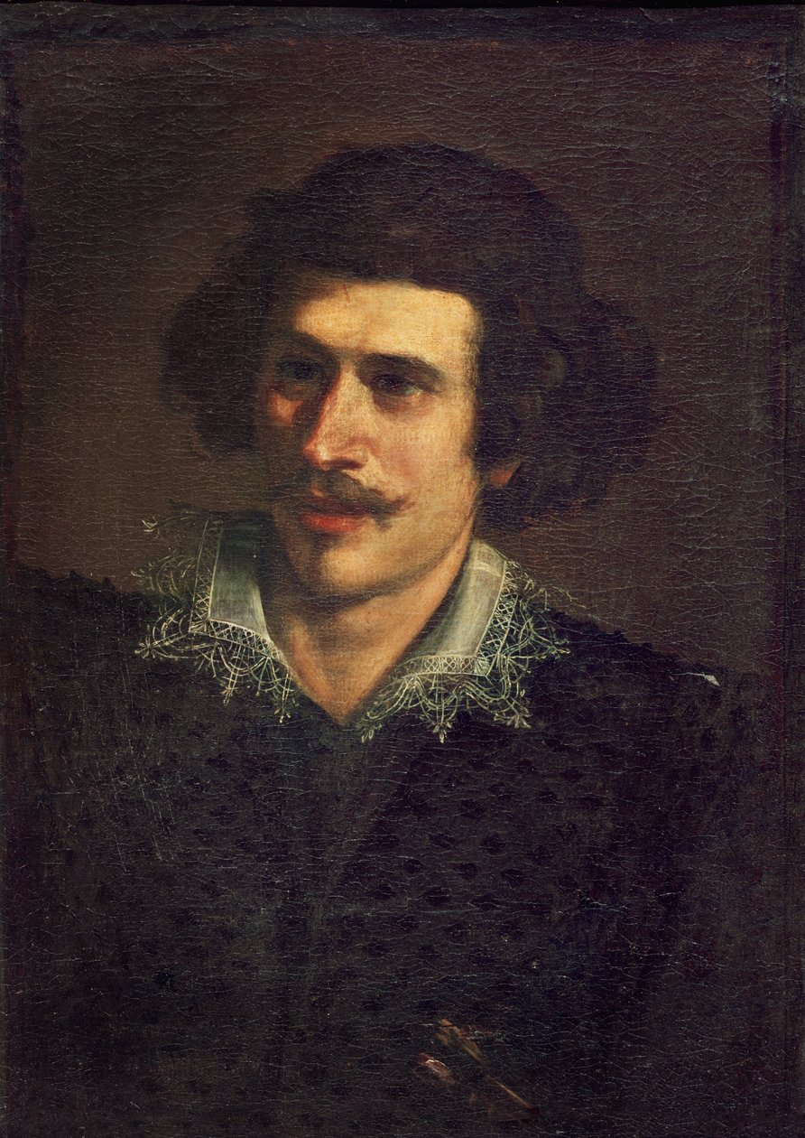 Selvportrett, eller portrett av en ung mann av Giovanni Francesco Barbieri
