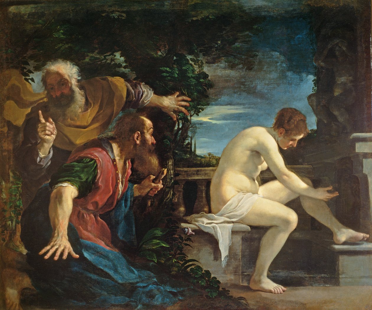 Susanna og de eldste av Giovanni Francesco Barbieri