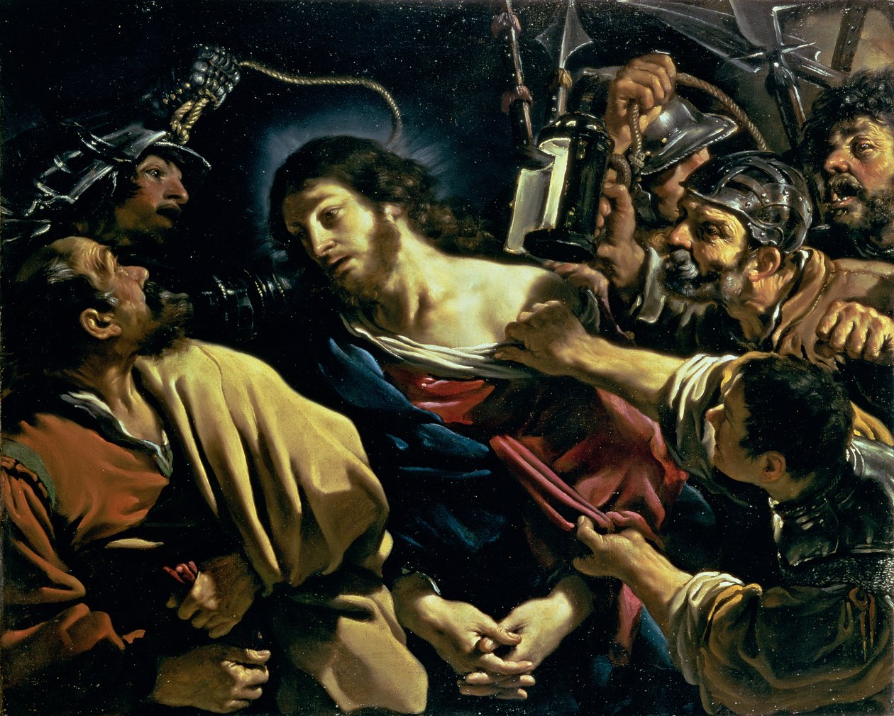 Kristi forræderi, ca. 1621 av Giovanni Francesco Barbieri