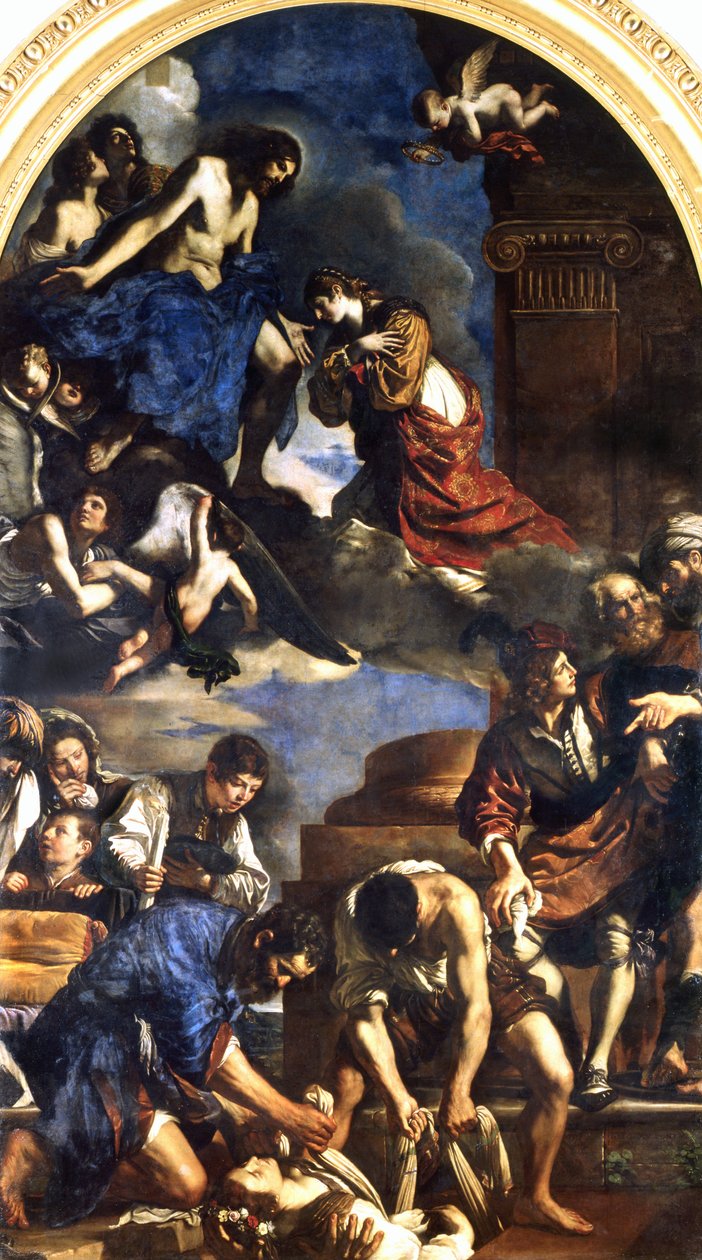 Saint Petronillas død, 1621-22 av Giovanni Francesco Barbieri