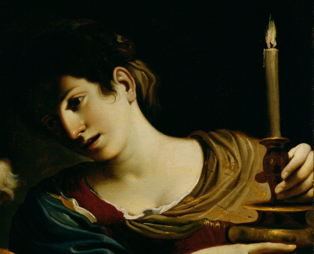 The Denial of St. Peter (detalj av 178311) av Giovanni Francesco Barbieri